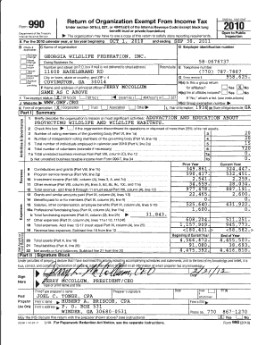 IRS Form 990 Return for Tax-Exempt Organizations