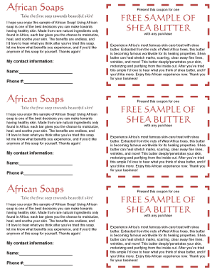 African Soap Free Sample Coupon