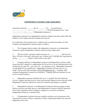 INDEPENDENT CONTRACTOR AGREEMENT - 0201nccdnnet