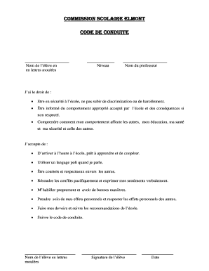 Code de conduite