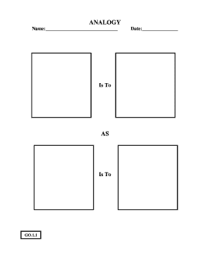 Analogy Worksheet