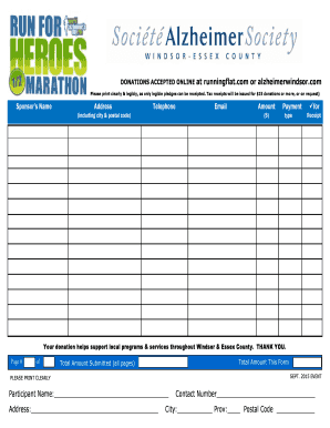 Charity Donation Form