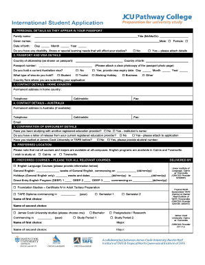 International Student Application