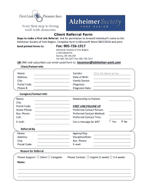Client Referral Form