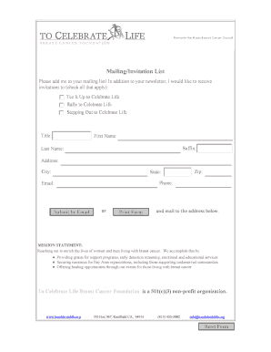 Mailing List Invitation Request