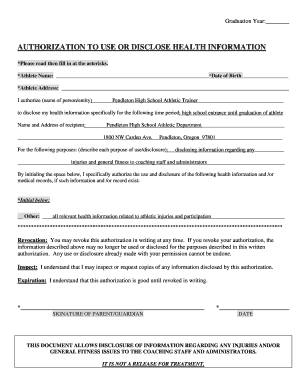 Authorization to Disclose Health Information