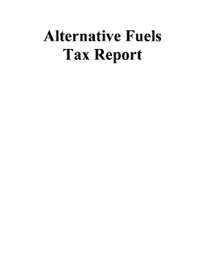 Alternative Fuels Tax Report