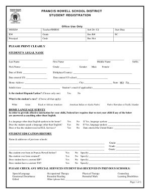 Student Registration Form