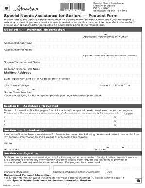 Special Needs Assistance Request Form