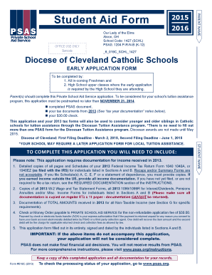 Private School Aid Service Application