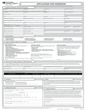 Application for Admission