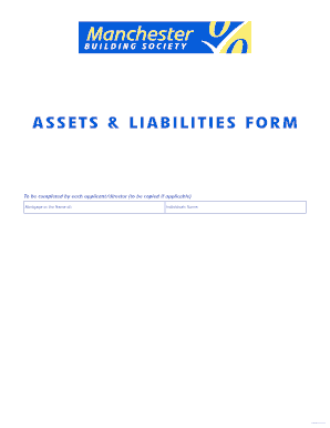 Assets and Liabilities Form