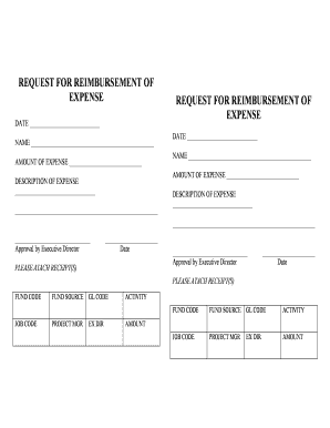 Expense Reimbursement Form