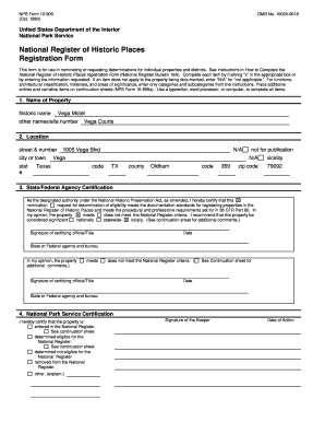 National Register of Historic Places Registration Form