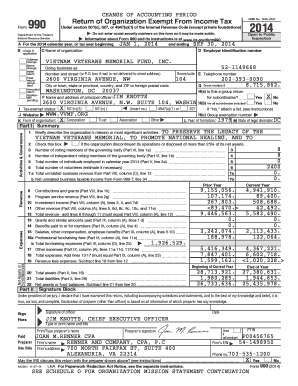 IRS Form 990 2014