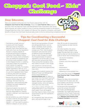 Chopped Cool Food for Kids Challenge