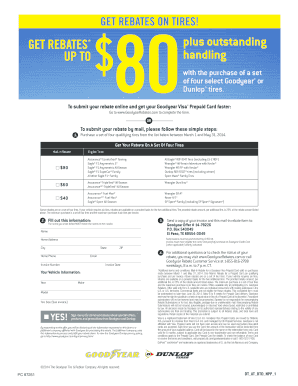 Goodyear Tire Rebate Form