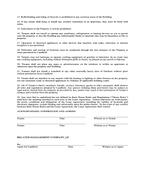Residential Lease Agreement Addendum