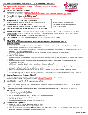 Forma CSD43 del Programa de LIHEAP