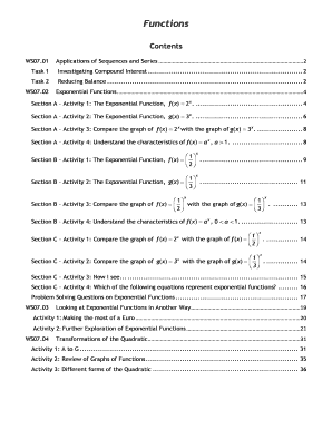 Compound Interest and Exponential Functions Worksheet