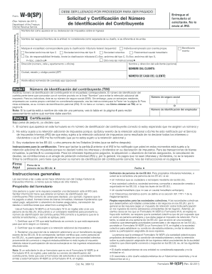 Formulario W-9(SP)