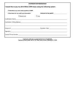 REALTOR Dues Payment Form