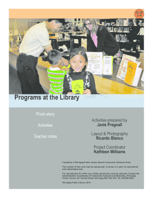 Library Programs Activity Book