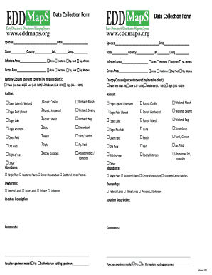 Invasive Plant Data Collection Form