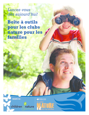 Boîte à outils pour les clubs nature pour les familles