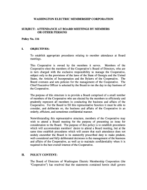 Editable recipe template pdf - Policy 116-Member Attendance to Board Meetingsdoc