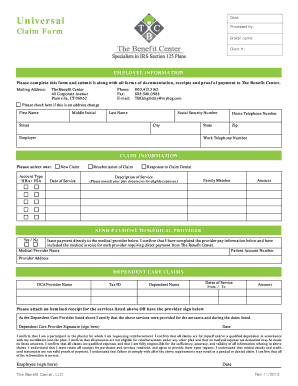 Employee Claim Form