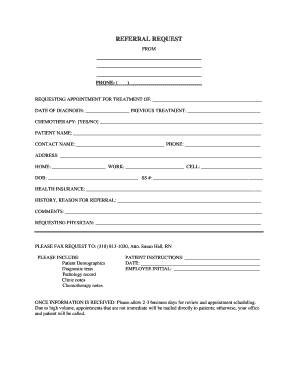Referral Request Form