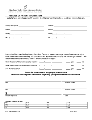 Release of Patient Information