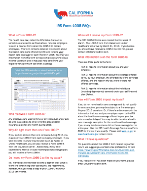 IRS Form 1095-C FAQs