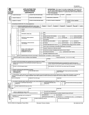 Application for US Airworthiness Certificate
