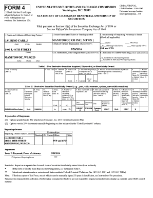 SEC Form 4 Statement of Changes in Beneficial Ownership