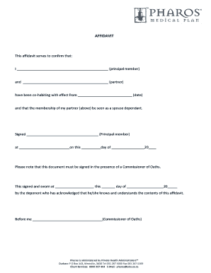 Affidavit of Cohabitation