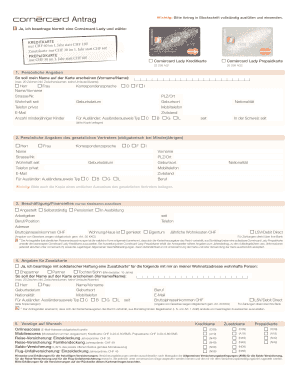 Cornèrcard Lady Kreditkarte