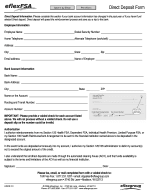 Direct Deposit Form