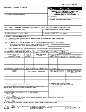 Veteran Improved Pension Eligibility Verification Report