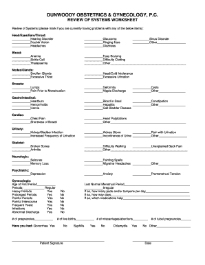 Review of Systems Worksheet 2doc