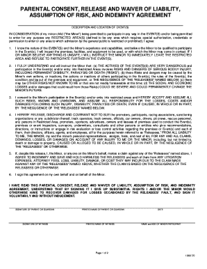 Parental Consent and Waiver of Liability