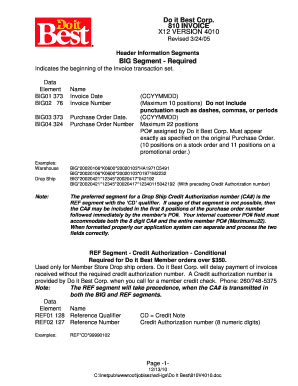 Do It Best Corp Invoice Template