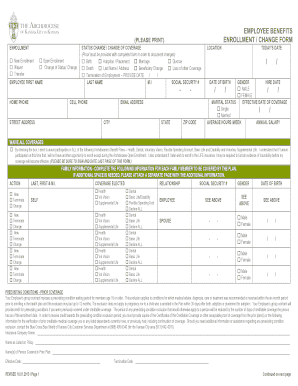 Employee Benefits Enrollment Form