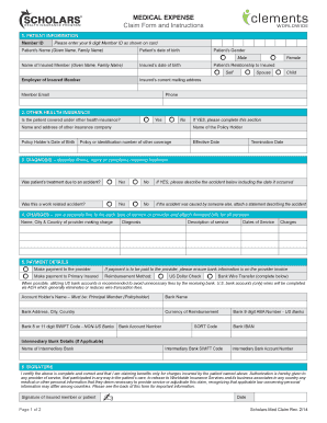 Medical Expense Claim Form