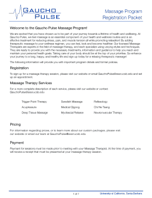 UCSB Massage Therapy Waiver