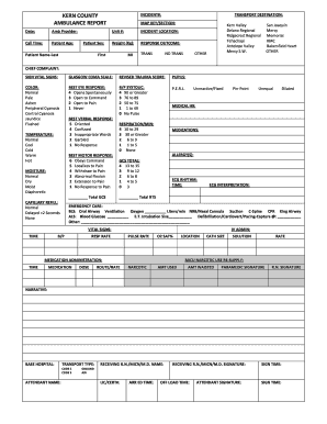 Kern County Ambulance Report