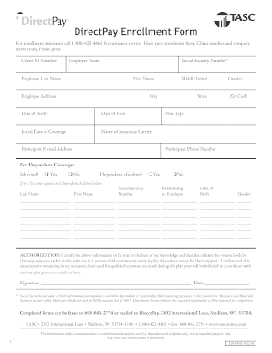 DirectPay Enrollment Form