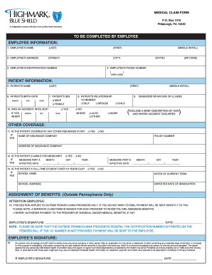 Highmark bcbs prior auth form jay sheehy emblemhealth providers