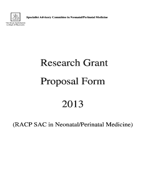 Research Grant Proposal Form b2013b - racp edu